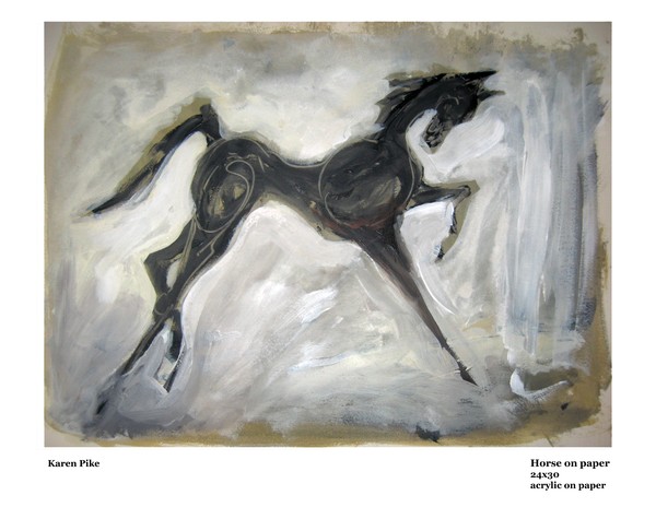horse on paper