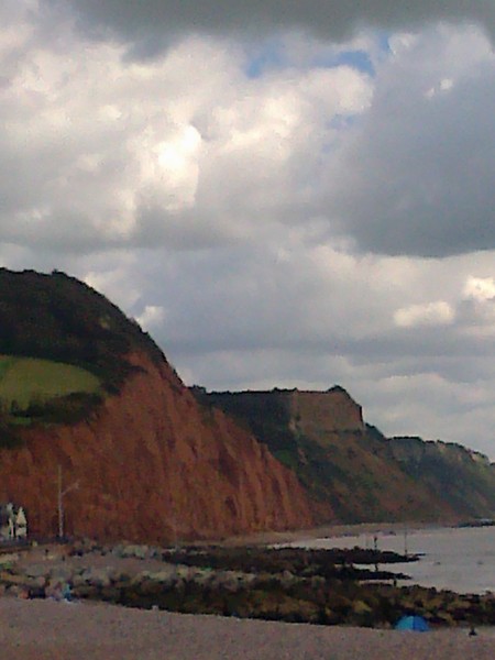 Jurassic Coastline at Sidmouth, Devon UK