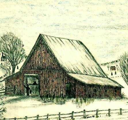 Old Indiana barn