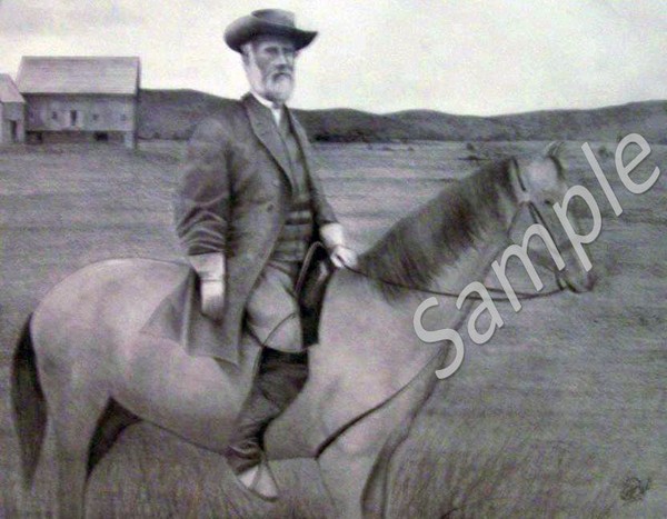 Gen. Robert E. Lee on his horse Traveler