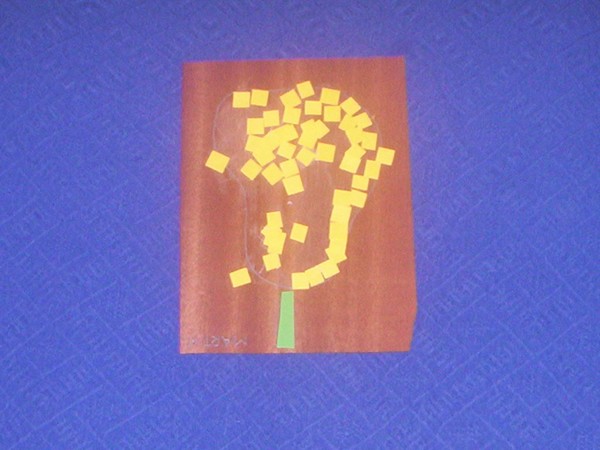 My son's early artwork: Flower
