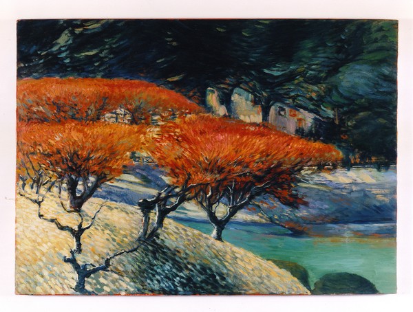 1. - Sakura.        oil painting   70 x 50 cms.