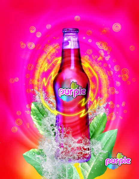 Purple soda ad