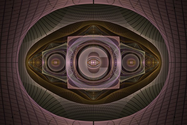 Alien Eyes Abstract Fractal Design