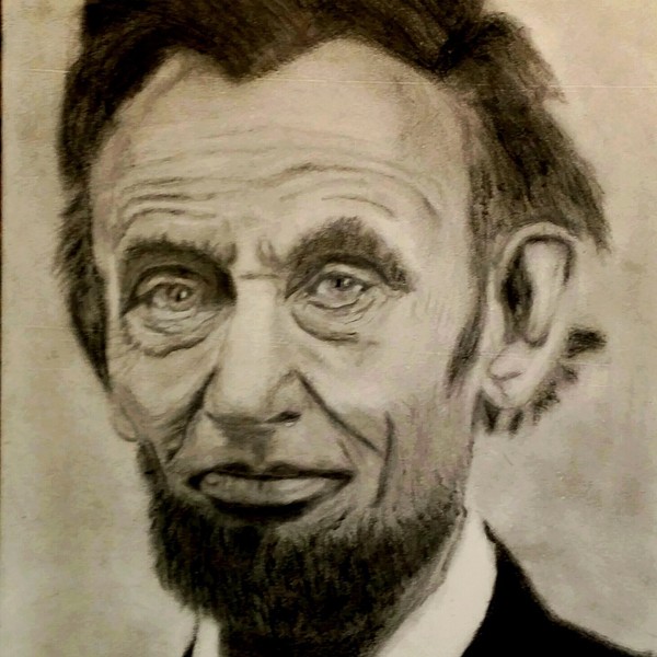 Abraham Lincoln hand drawn portrait