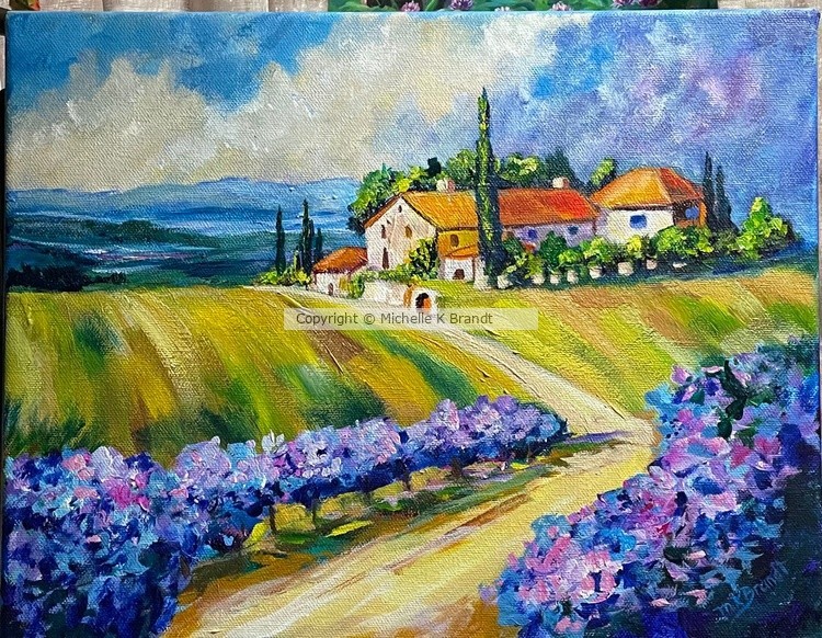 Tuscan villa in Lavender fields