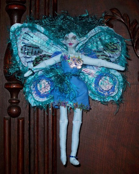 Blue Fae Art Doll