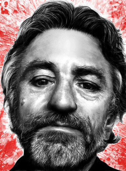 Robert De Niro - red splatter