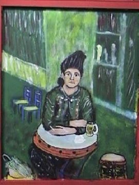WOMAN  AT  CAFE  BY GATO
