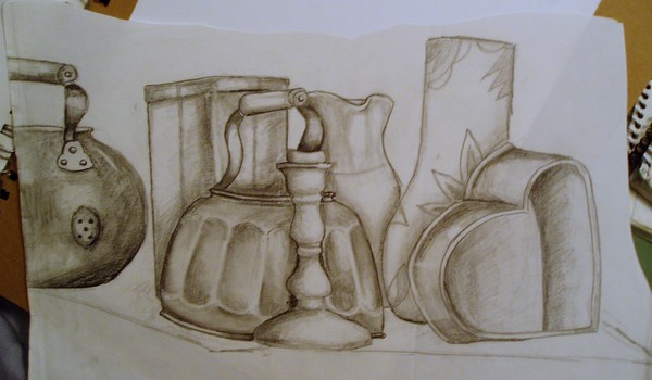 still life with teapot