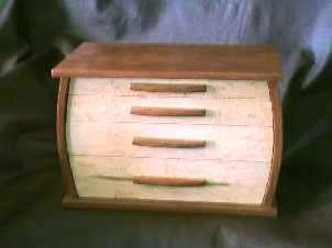 Bubinga & Birdseye Maple Jewelry chest