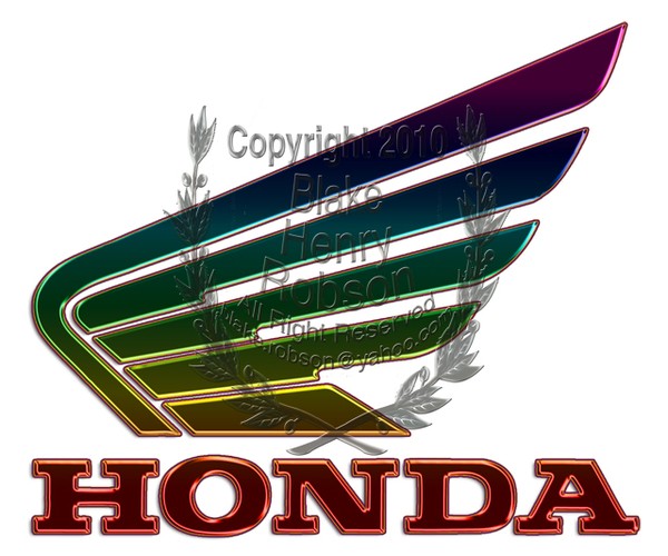 Honda Wing Logo Rainbow Edit