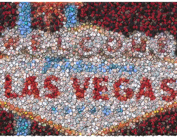 Las Vegas Poker Chips Mosaic