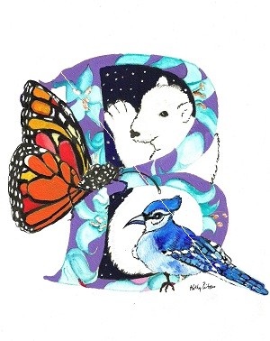 B is for Butterfly, Bear and Bluejay