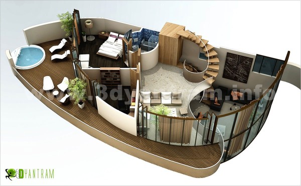 Home 3D Floor Plan Madrid