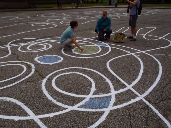 Chalk work at 2010 Figment Festival in NYC