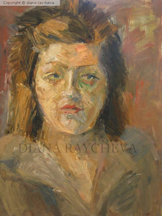 Portrait of girl from life