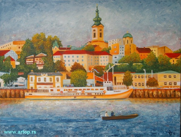 Belgrade at the river