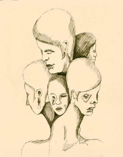 Five Headed Figure