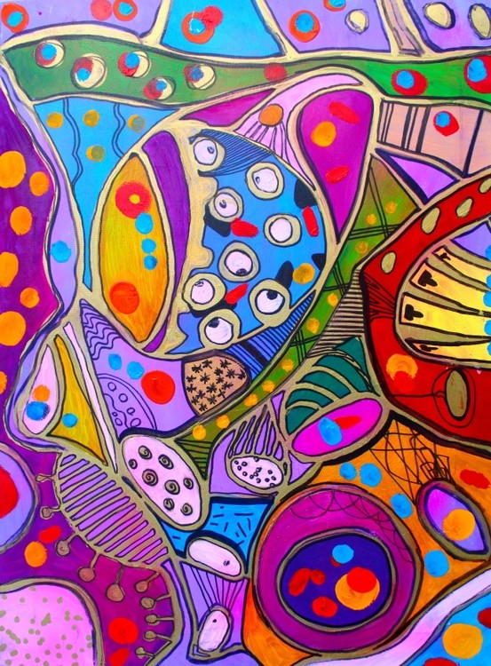 colorful abstract art by Veera Zukova