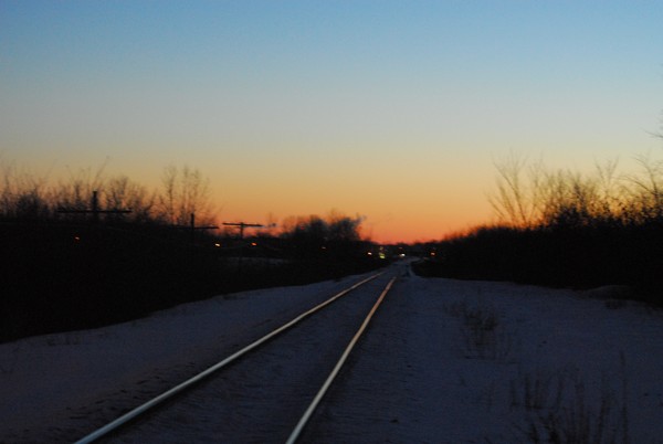 Sunrise at the rail