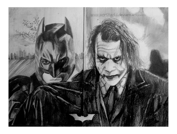 The Dark Knight and The Joker