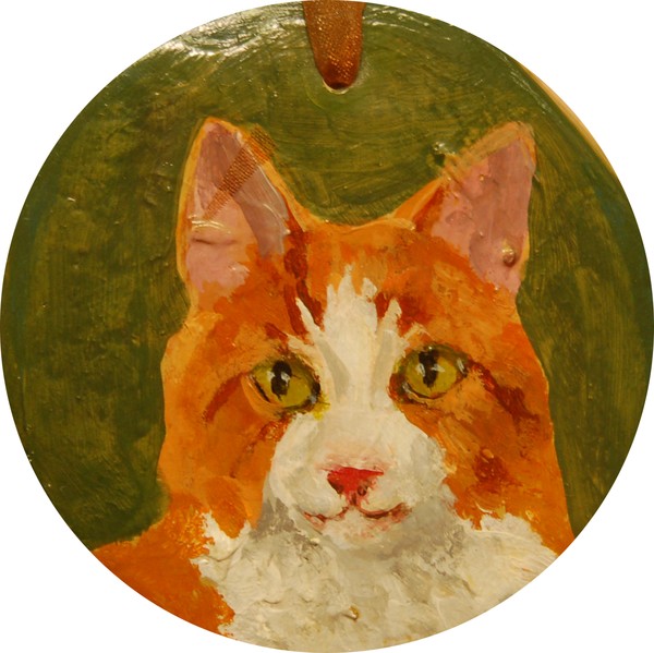 Orange Kitty Ornament