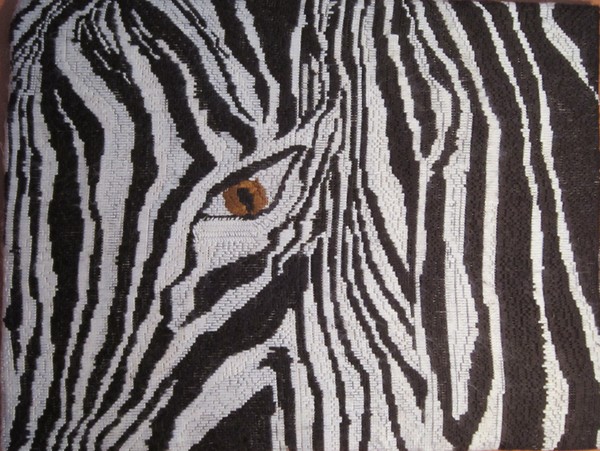 NEEDLEPOINT ZEBRA