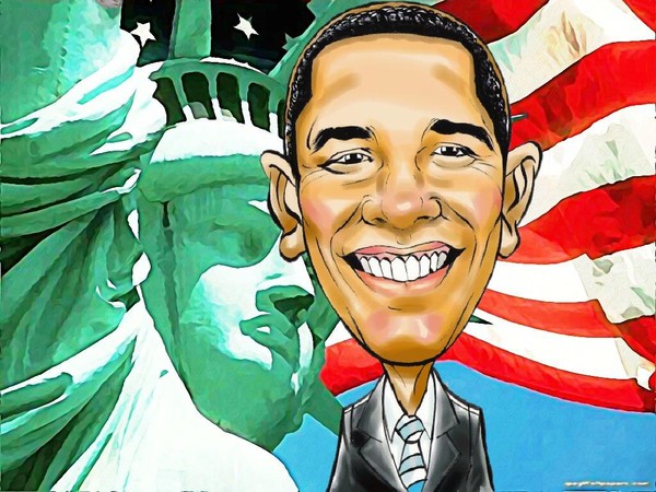 Obama caricature