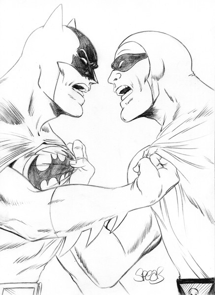 Batman vs The Phantom by Mark Spears