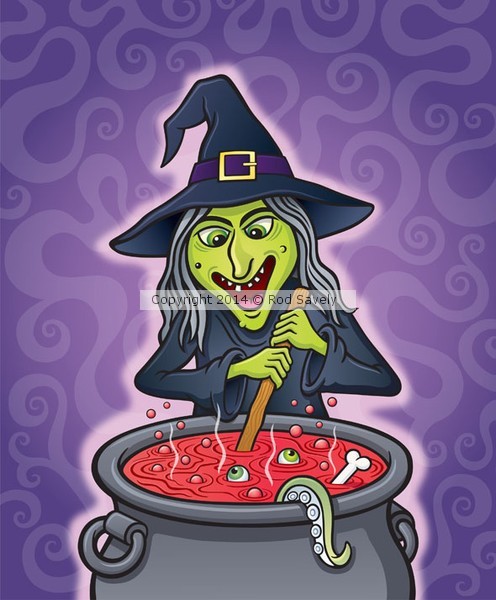 Wicked Witch Brewing A Spell