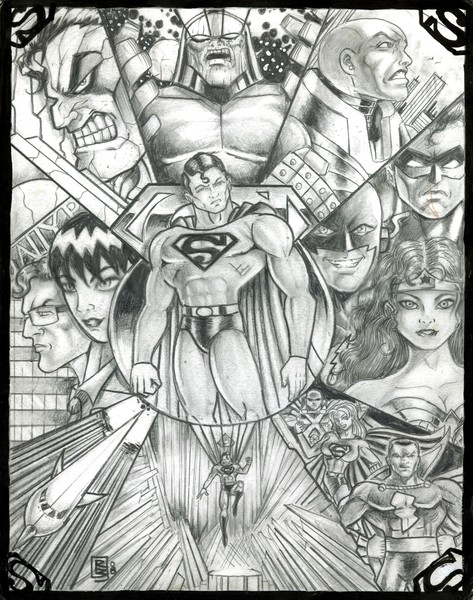 Superman in graphite