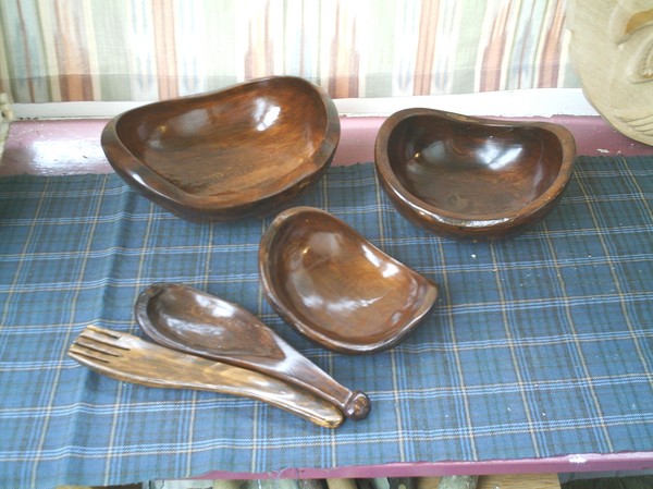 3 tier red cedar bowl