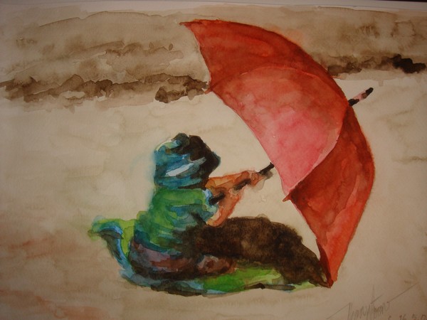 Red Umbrella (Sold)