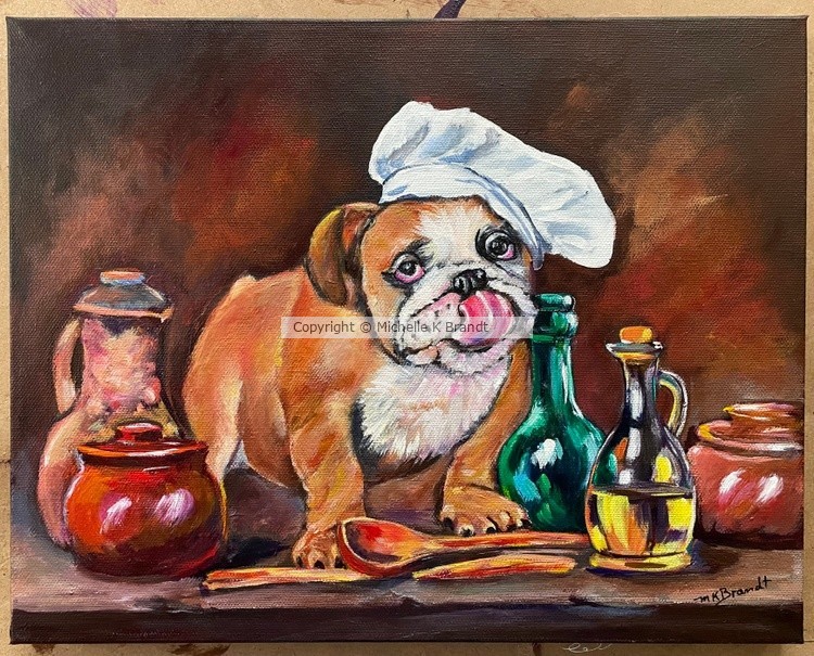 Rufus the Bulldog chef