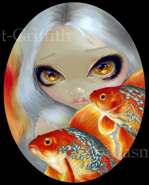 Jeweled Fish:  Silver and Gold