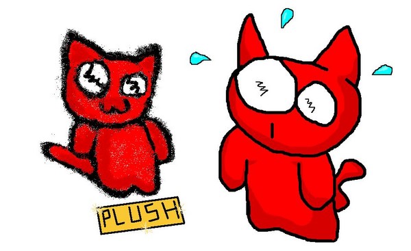 Red Catateer and Plush