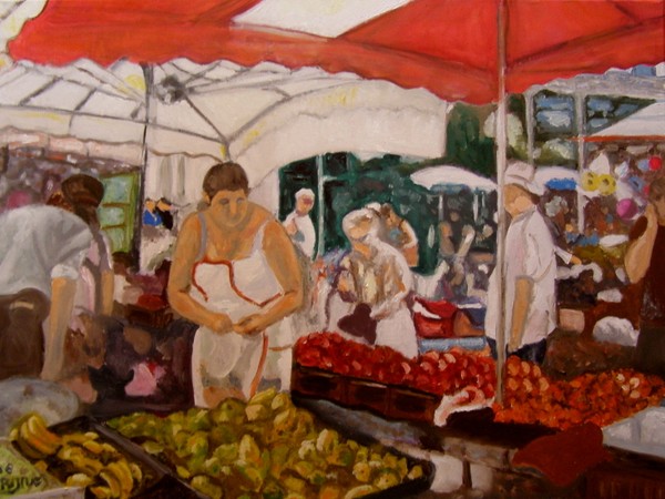 market in Louhans
