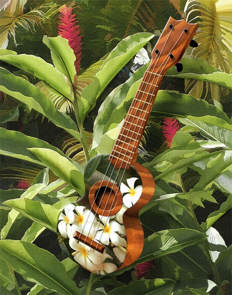 Hawaiian Ukulele Plumeria