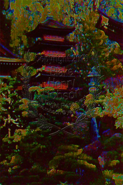 Pagoda Asian Style Water Garden