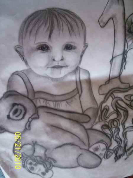 My granddaughter - 3rd portrait drawn