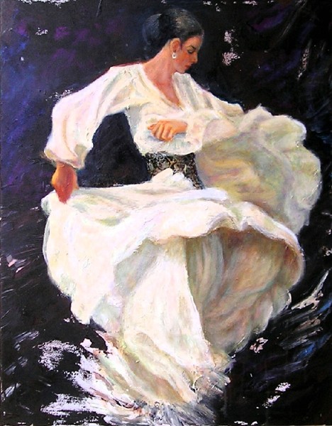 Flamenco in white