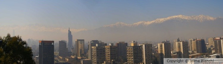 Andes Mountains overlooking Santiago