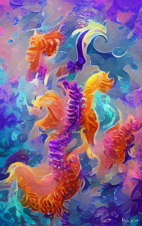 Shimmering Seahorses