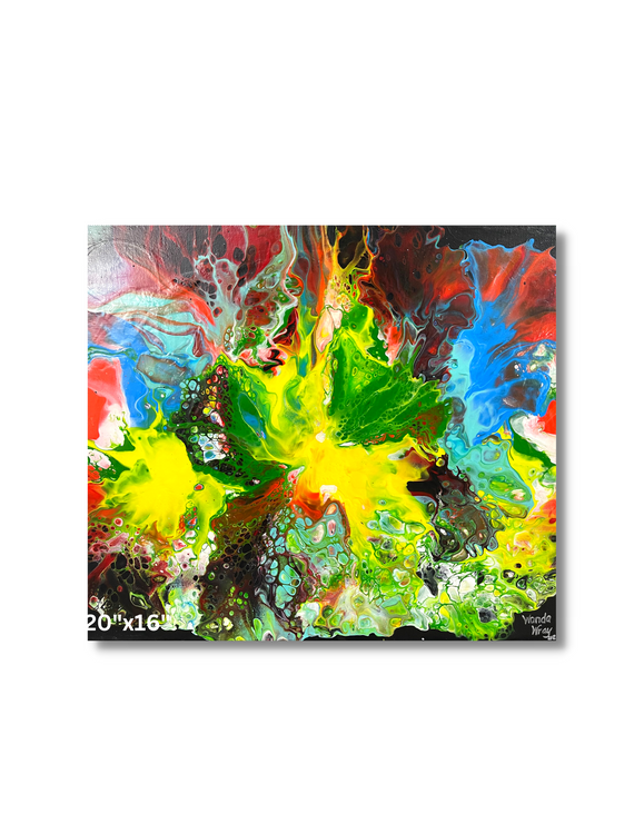 Abstract Fluid Original Painting 