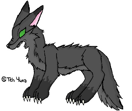 It's me in wolf form o o; Dont ask
