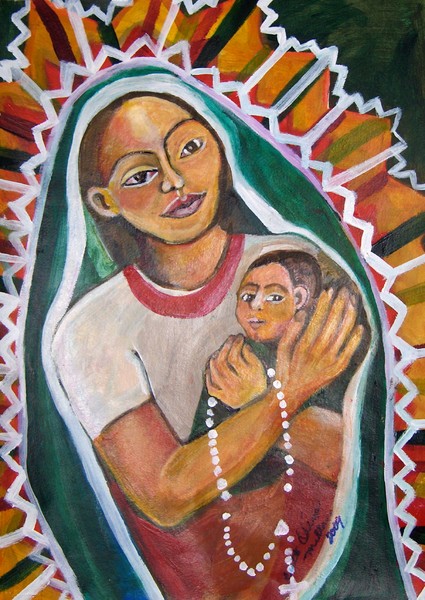 Mother, Child and Rosary