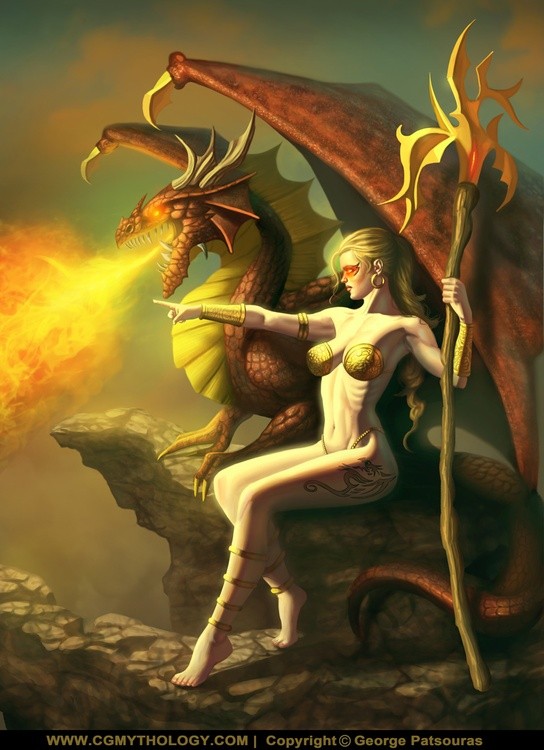 Lady and Dragon