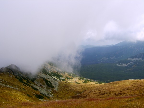 Mountains in clouds