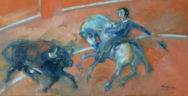 Bullfighter astride (Series Rejoneo I)